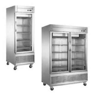 ACERO INOXIDABLE CON PUERTA DE CRISTAL