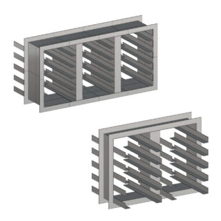 Rack para Charolas Sucias a Muro